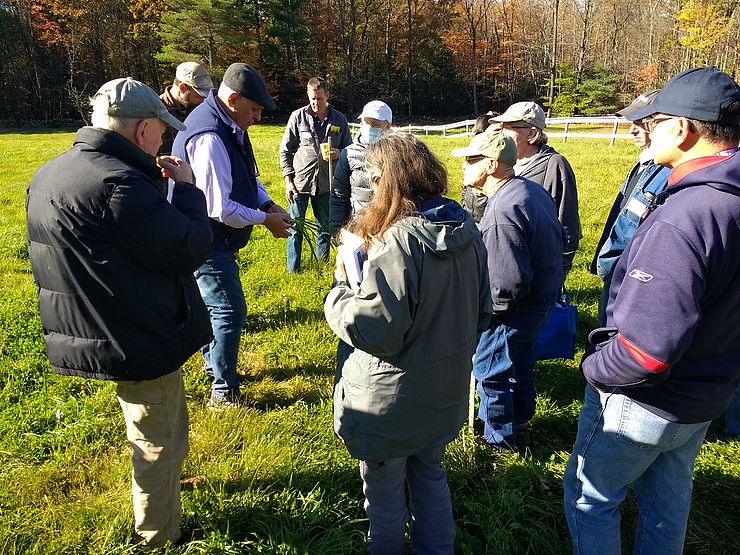 Professor Hashemi explaining to the group of participants