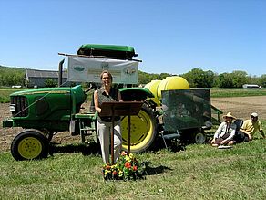 Leigh at Campaign for Affordable Farms Kickoff