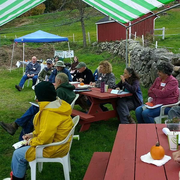 Professor Hashemi demonstrating the use of a soil corer