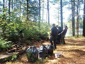 clean up at Davenport